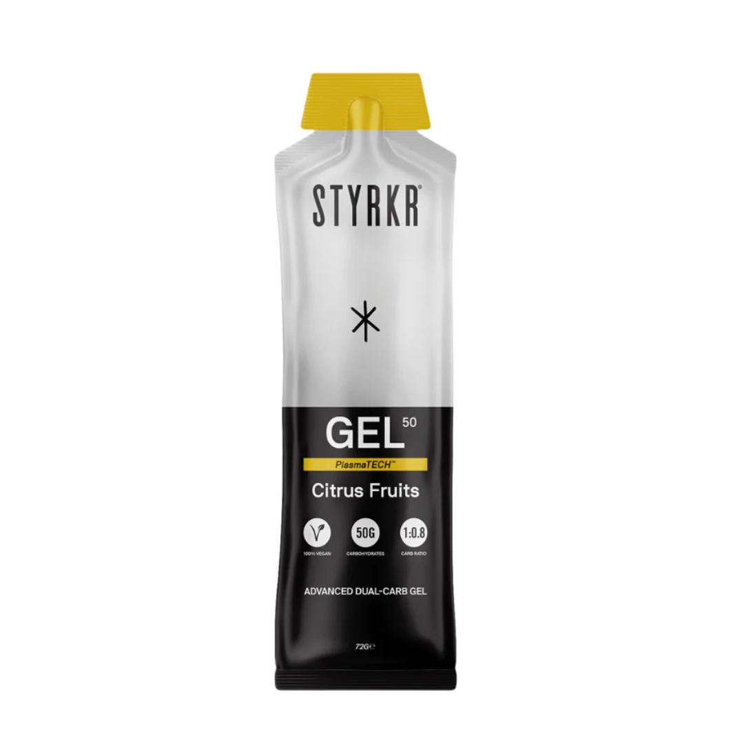 Styrkr GEL50 Citrus Dual-Carb Energy Gel